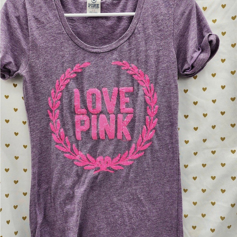 Victoria's Secret Pink Heathered Tee